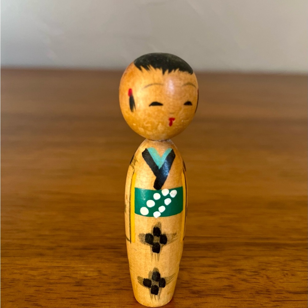 Handcrafted Wooden Kokeshi Doll